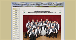Desktop Screenshot of mgv-vogelbach-malsburg.de