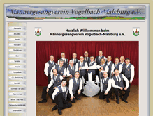 Tablet Screenshot of mgv-vogelbach-malsburg.de